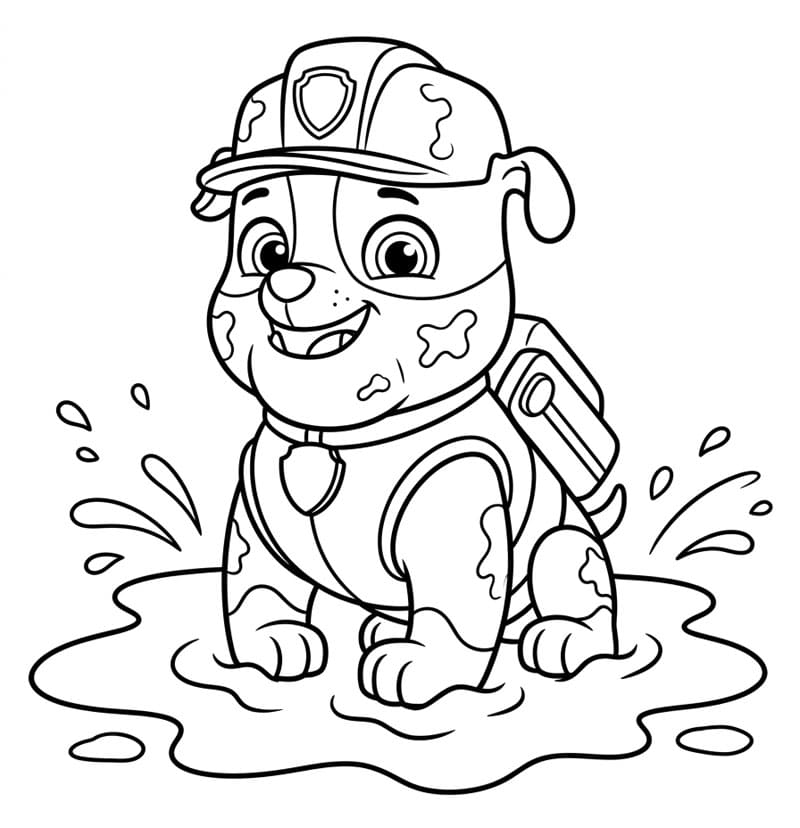 Rubble Paw Patrol Fargelegging