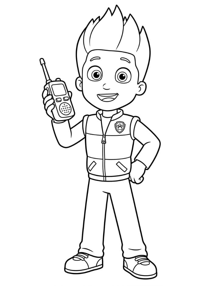 Ryder Paw Patrol Fargelegging