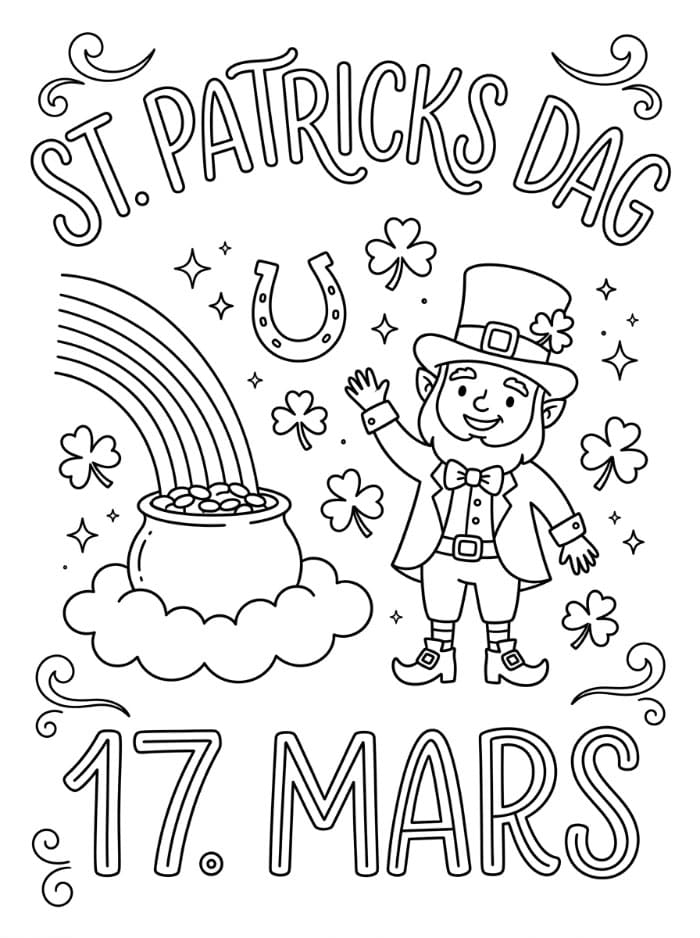 St. Patrick’s Day i mars fargelegging