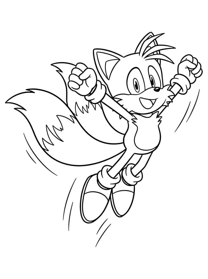 Tails hopper høyt fargelegging