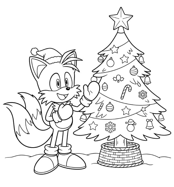 Tails og en gigantisk skiftenøkkel fargelegging