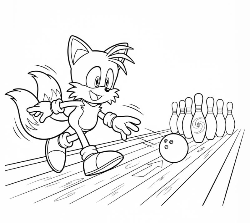Tails spiller bowling fargelegging