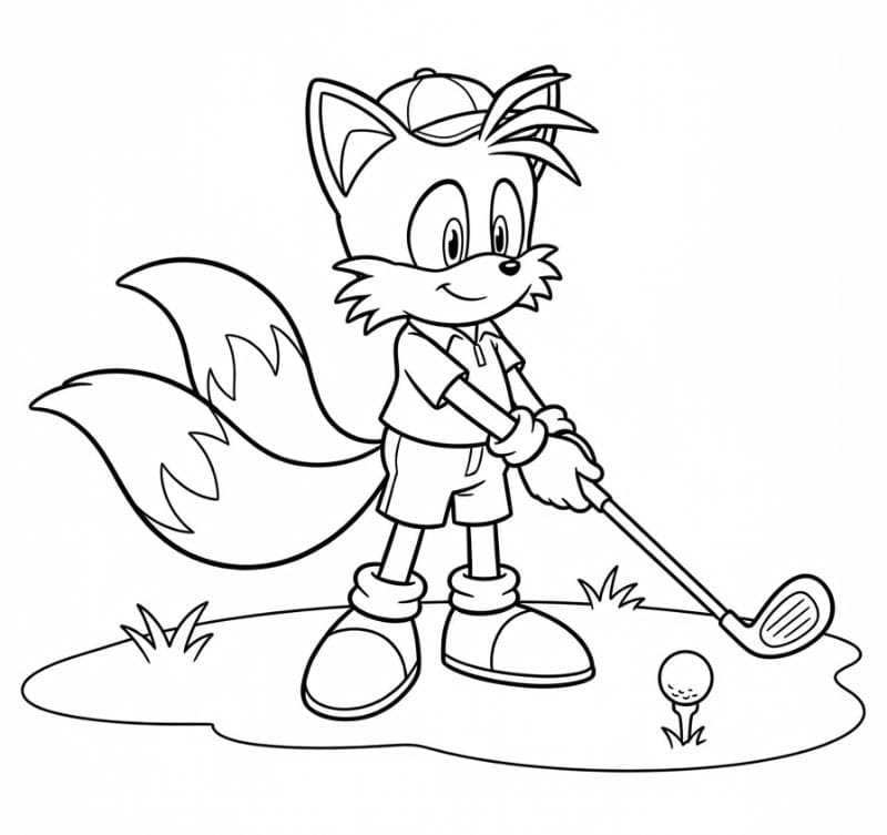 Tails spiller golf fargelegging