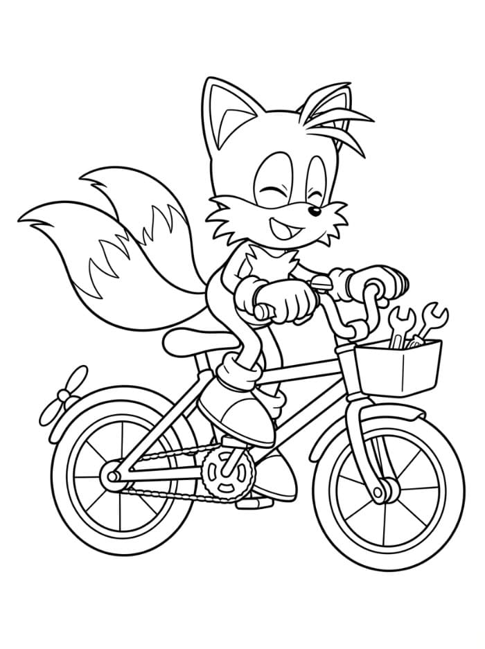 Tails sykler fargelegging