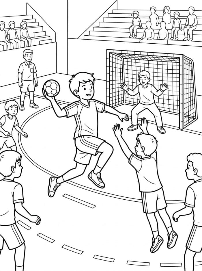 Ungdomsturnering i håndball fargelegging